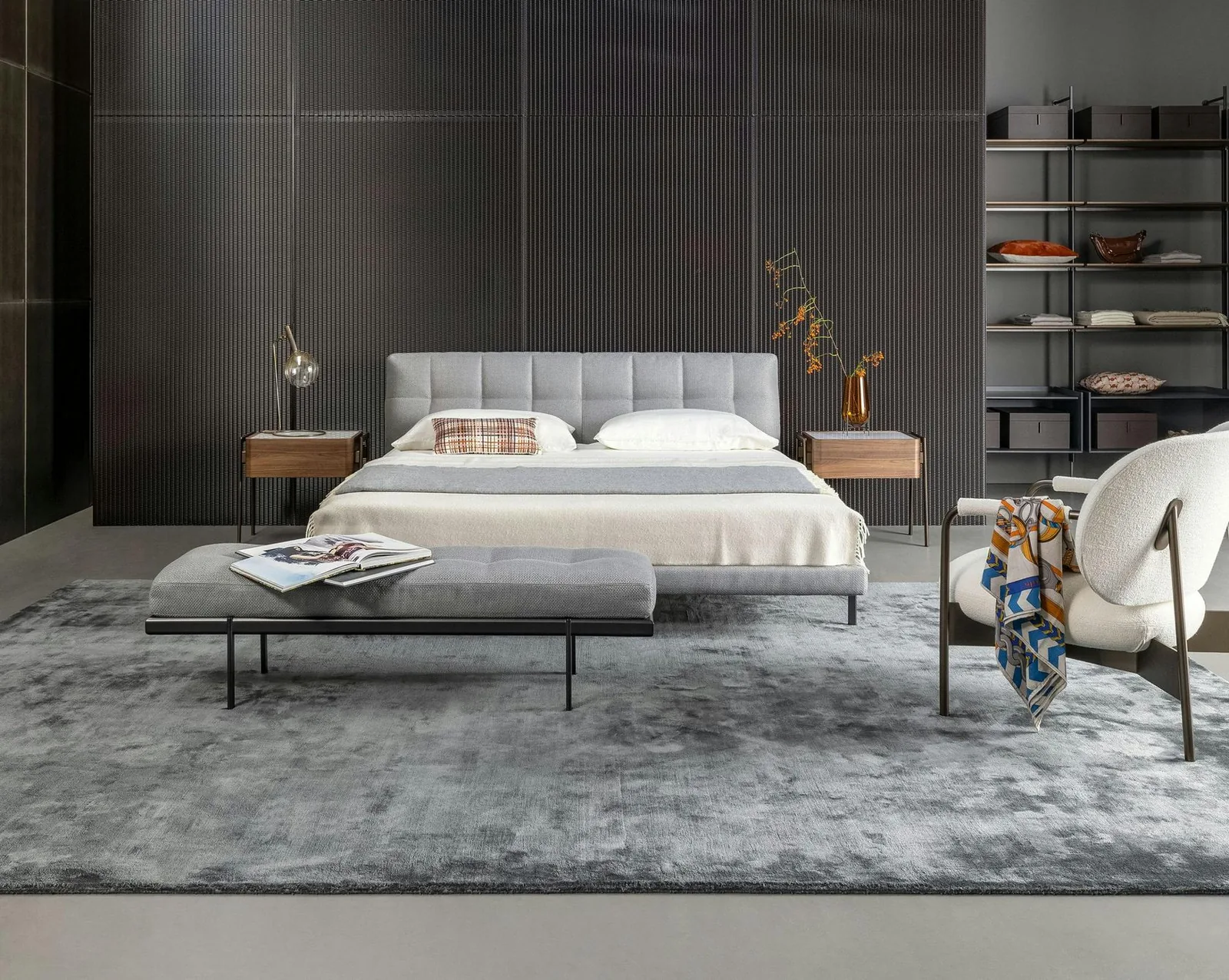 Кровать Pienza с прямым изголовьем на ножках на заказ, фото 3