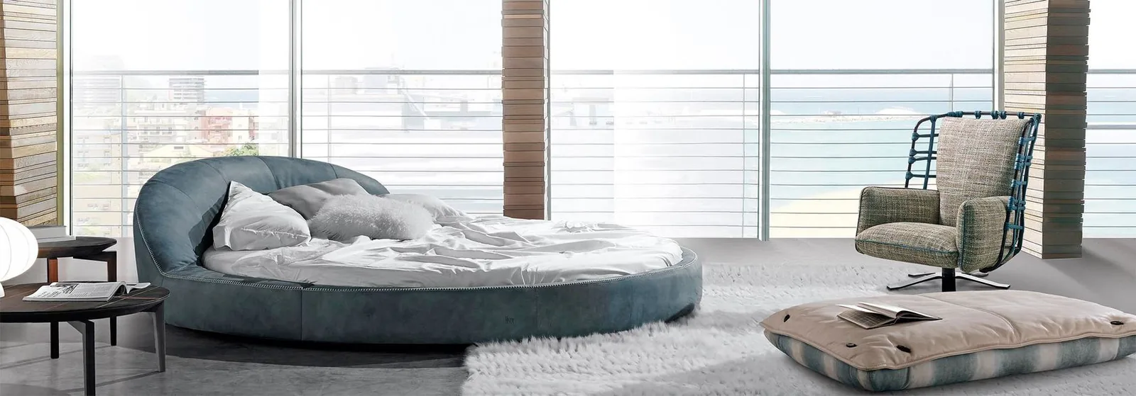 Кровать Priscilla с фигурным изголовьем на цоколе на заказ, фото 2